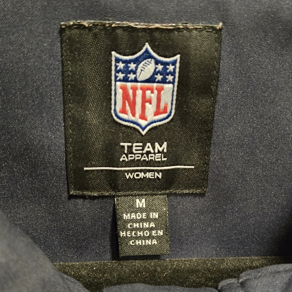 NFL Chicago Bears Womens Navy Softshell Jacket - Picture 5 of 7